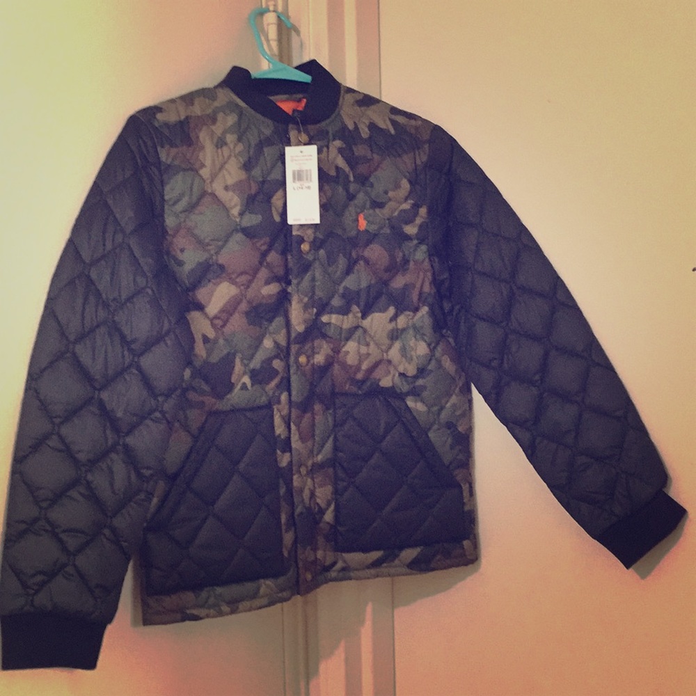 NWT Ralph Lauren Camo Jacket. Youth size 14/16(L)